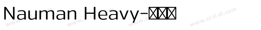 Nauman Heavy字体转换